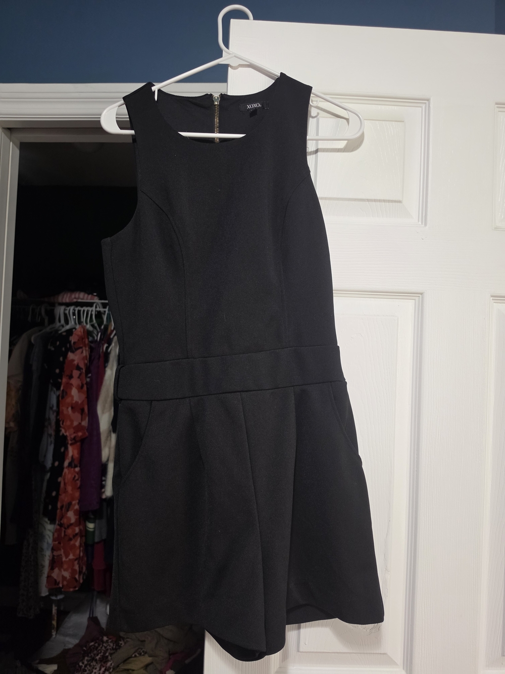 XOXO Black Sleeveless Mini Dress